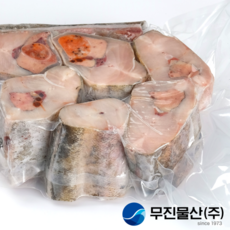 [무진물산] 동태 4마리 대 2.1kg 토막 찌개 고니 알 탕 재료 (냉동), 1kg 내외, 2팩