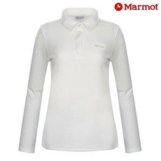마모트 마모트 여성 자수로고 포인트 기모 피케 티셔츠 MA20SHSWTS01_WH