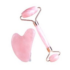 로즈쿼츠 괄사 세트 허벅지 셀룰라이트 마사지기 갈사 다리 마사지 볼 봉 림프 다이소, 2종 세트(선물박스 포함)
