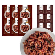 착한쭈꾸미 6팩세트(쭈꾸미 140g 6팩 + 비법소스 50g 6팩), 단품