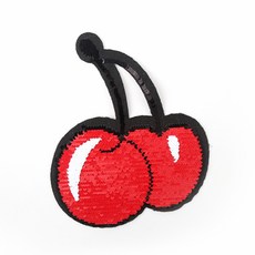 앵두 대형 반전 스팽글 와펜 SP-230 (19 x 23cm)