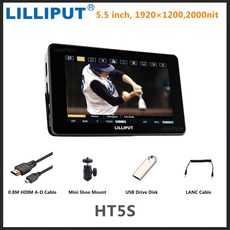 LILLIPUT 터치 카메라 제어 모니터 HT5S HT7S HT10S H7S H 시리즈 모니터 3G-SDI, 없음, 1개