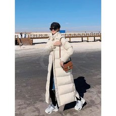 쁘띠꼬모 남여공용 롱 패딩 밴치 코트 빅사이즈 점퍼