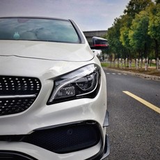 벤츠 사이드미러 커버 카본 악세사리 용품 E C S 클래스 GLC CLA CLS GLE, B타입 블루 포인트 카본 블랙, 1개