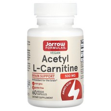 재로우포뮬러스 아세틸 L-카르니틴 Acetyl L-Carnitine 500mg 60정, 120g, 1개