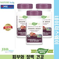 네이처스 웨이 그레이프씨드 100mg 60정 3개 / Nature's Way Premium Extract Grape Seed 100 mg Exp. 2024/09