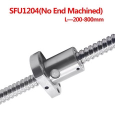 1 세트 SFU1204 200 250 300 350 400 450 500 550 600 650 700 750 800mm 엔드 가공 볼 스크류 1204 볼 너트 OD 22mm CNC, 650 미리메터