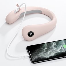 WS 메이커 새로운 휴대용 목걸이 손난로 디지털 보조 배터리 usb 모바일 전원 선물 로고 손난로63427, WS24 넥워머 [파우더]-4000밀리암페어, WS24 홀터넥 손난로