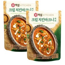 백설 즉석카레 간편식 홈메이드 백설 크림치킨 마크니 커리 170gx2개, 5개