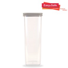 웰로스 이지앤세이프 밀폐용기 2000ml 실리콘뚜껑 친환경용기, 그레이