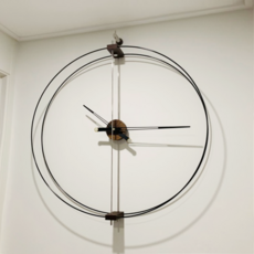 포라이트 노먼 바르셀로나 800 두줄 노몬 대형 벽시계 거실 인테리어 시계