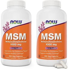 미국 나우 MSM 1000mg 400캡슐 (2팩)