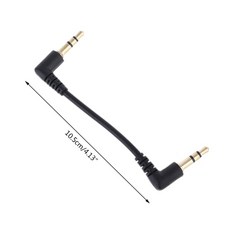 24cm Dual 90 Degree Nylon 3.5 mm to 3.5mm Male Jack Audio Cable Car Aux Cord for Samsung Xiaomi MP3, 1개, 2) 7-10cm