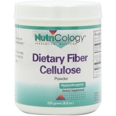 [식이섬유] NutriCology Dietary Fiber Cellulose Powder 250 Grams (8.8 oz), 1set, 1set