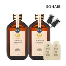 [쏘헤어] 모로코 아르간오일 프리미엄 헤어에센스 100ml 2병, 상세 설명 참조