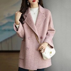 POMTOR 여성 코트 패션 트렌치코트 모직코트