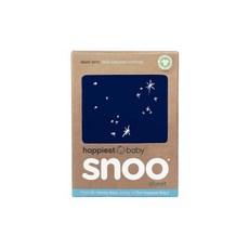 Happiest Baby 가장 행복한 아기 SNOO 유아용 침대 시트 - 100 유기농 면 매트리스흰색에 맞습니다, Midnight Galaxy