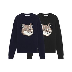 메종키츠네빅폭스니트