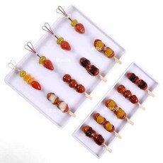 탕후루 받침대 들러붙지않는 쿨링보드 트레이 진열대, 1. 특소형 멜라민 트레이 22x12x2cm, 1개