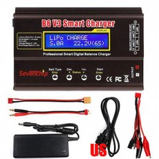 IMAX B6 V3 80W 6A 배터리 충전기 LiHv Lipo NiMh 리튬 이온 Ni Cd 디지털 RC 충전기 Lipro 밸런스 충전기 방전기 5V 6A 어댑터, CHINA, B6V3 With US Adapter, B6V3 With US Adapt