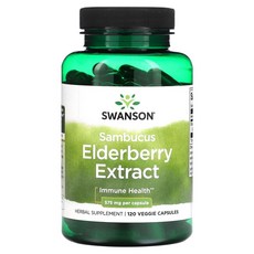 스완슨 엘더베리 익스트렉트 575mg 120 베지캡슐, 120정, 1개