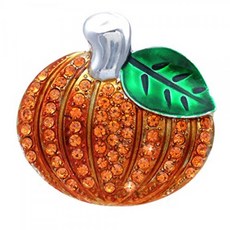cocojewelry 가을 호박 브로치 핀 추수 감사절 보석 (호박)