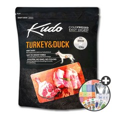  쿠도 사료 콜드프레스 냉온 동결 압착 사료, 쿠도 터키오리미니 주니어 12kg+상전사은품 