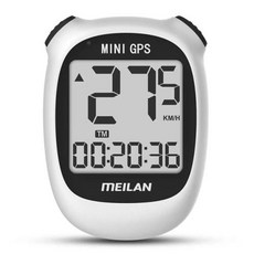 자전거네비 자전거속도계 GPS MEILAN M3 미니 자전거 컴퓨터 무선 사이클링 주행 거리계 속도계 및 방수 LCD 백라이트 다기능, 1) M3화이트