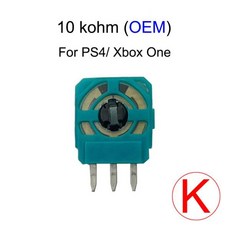 Xbox One Thubstick용 3D 아날로그 조이스틱 마이크로 스위치 센서 축 저항기 전위차계 PS5 컨트롤러용 2, 1개, 04 10K Green-Black OE