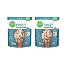 Simple Truth 브라운 라이스 앤 퀴노아 갈릭 250g 2팩 심플리 트루스 오가닉 Organic 90 Second 100%, 2개