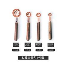 퓨어제이드스톤 계량스푼 커피 스텐 주방 로즈골드 밀가루 25ml 우유 로즈골드1 플랫 원두 계량컵