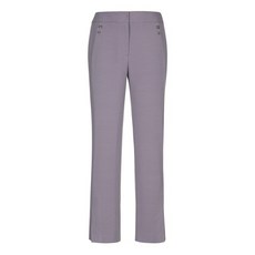 베스띠벨리 [19년FW신상 여성정장50%할인][무료배송]뱅딩 사이드 버튼 포인트 밑단 언발란스 바이올렛 팬츠 연보라색 정장바지<매장가198 000원>