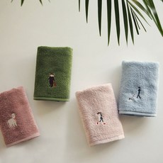 [AJH_3708755] (옵션 : 01 Animal) 자수타월 8종 자수타월 타월 수건 세면타올 세면수건, 01 Animal