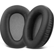 SOULWIT 교체용 이어패드-호환 모델 소니 WH-CH700N/MDR-ZX780 (ZX780DC)/MDR-ZX770/MDR-10R (10RNC 10RBT)오버이어 헤드폰 1쌍, Black, Protein Leather, 1개