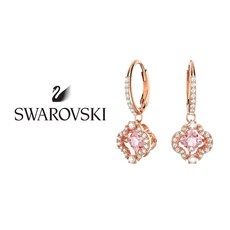 스와로브스키 SWAROVSKI 주얼리 Sparkling Dance Clover 로즈골드 클로버 드롭 귀걸이 5516477