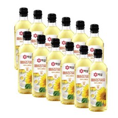 CJ 백설 해바라기씨유, 900ml, 72개