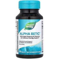 네이처스웨이 알파 베틱 멀티비타민 Alpha Betic Multivitamin 30정, 30정 1개, 1개