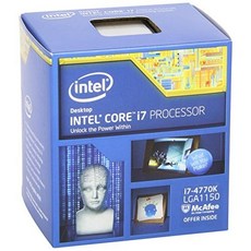 Intel Core i7-4770K 쿼드 코어 데스크탑 프로세서(3.5GHz 8MB 캐시 Intel HD 그래픽 BX80646I74770K) by Intel Intel Co, 1, BX80646I74770K) by Intel, Int