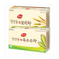 동서 한잔용보리차100T 한잔용옥수수차100T 간식 학원 학교 어린이집 선물, 동서 한잔용보리차100T 한잔용옥수수차100T 간식 어