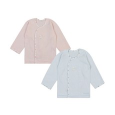 [앙팡스 괴정 nc점] 압소바 밀키 뱀부 저고리 (핑크 블루) AVD10105 신생아 남아 여아 배냇저고리