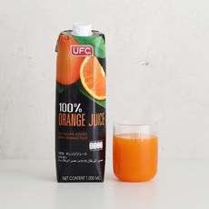 유에프씨 100% 오렌지주스 1L (UFC 100% orange juice), 4개