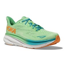 Hoka 남성용 클리프턴 9 스니커즈 화이트/화이트 10.5