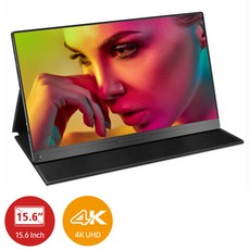 초박형 스크린 디스플레이 C타입 휴대용 모니터 노트북 미니 HD 컴퓨터용 13.3 인치 1080P USB 스피커 포함 신제품, 02 156A07 UHD_04 EU 플러그