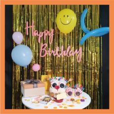 생일파티 용품 세트 어린이 여자친구 남편 생일주인공 포토존 만들기 홈파티 셀프생일상, 1+손펌프