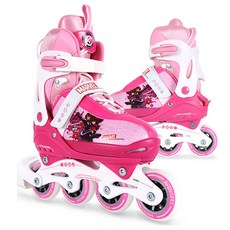 마블 어벤져스 여아 인라인 스케이트 핑크, 핑크 S(180-210)