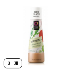 청정원 1000 아일랜드 드레싱 "신선한 토마토와 아삭한 오이피클", 310g, 3개
