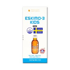 에스키모-3 키즈 오메가-3 오렌지맛, 1개, 210ml