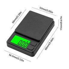 전자 보석 그램 체중계 정밀 휴대용 교정 기능 울트라 클리어 디스플레이 주방 도구 500g x 0.01g, 01 A