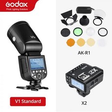 무선 동조기 Godox 고독스 V1 플래시 V1C V1N V1S V1F V1O TTL 18, V1 AK-R1 X2T, for Fujifilm, 1개