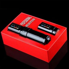 타투 머신 기계 프린터 반영구 화장 재료 DKLAB-W1 무선 문신 펜 3.5mm/4.0mm 충전식 듀얼 전원 공급 장, 한개옵션1, 01 two battery
